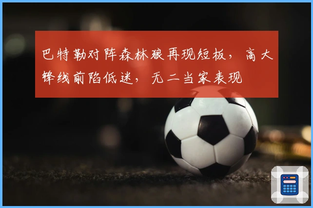 巴特勒对阵森林狼再现短板，高大锋线前陷低迷，无二当家表现